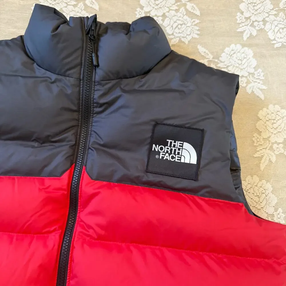 The North Face 700 Nuptse Puffer Vest Red Black Men’s Medium